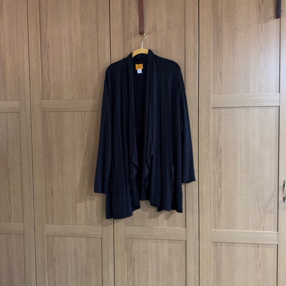 Ruby Rd. Black Open Front Jacket - image 1